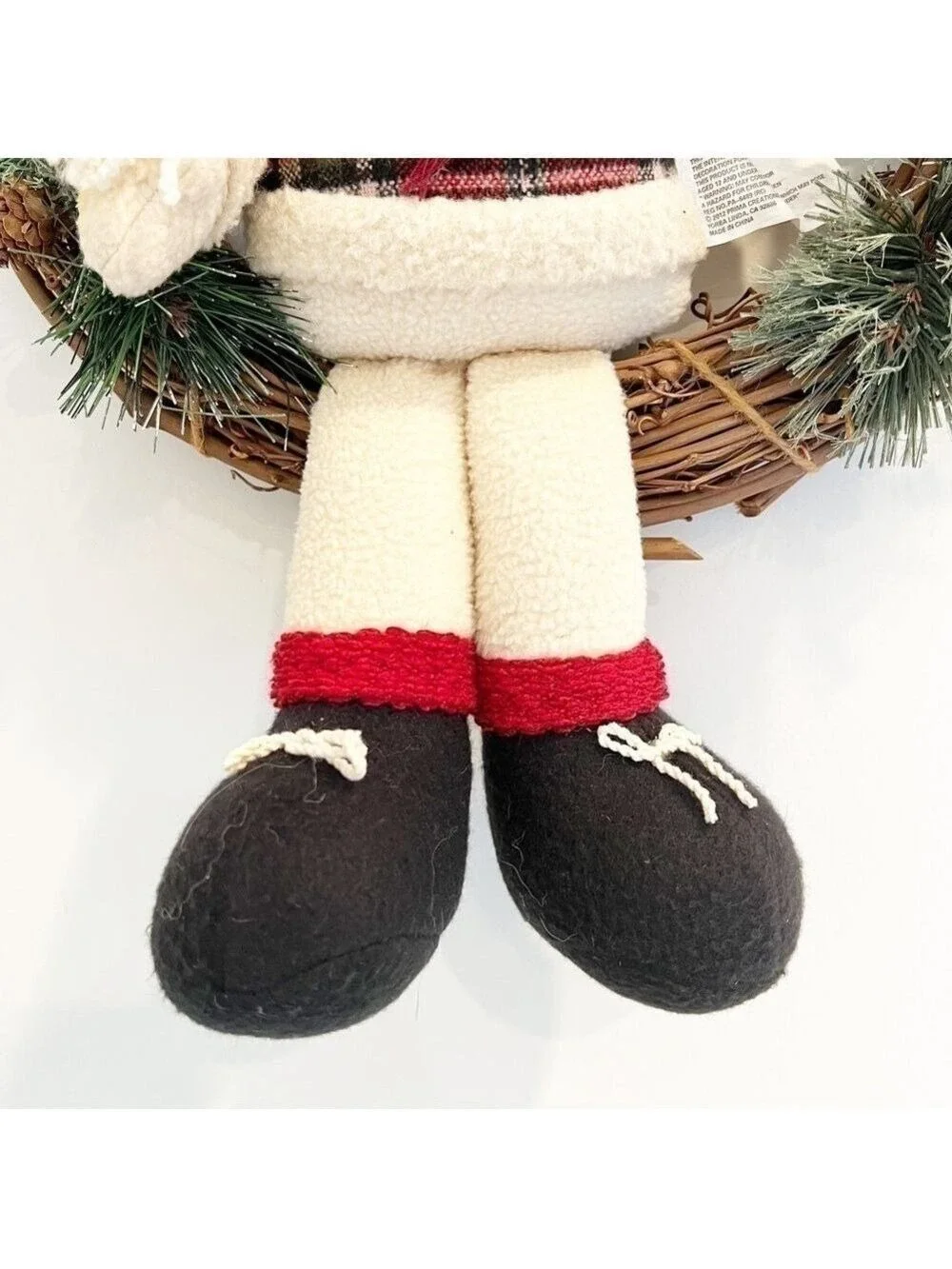 Christmas Wreath Snowman “We Love Snow”